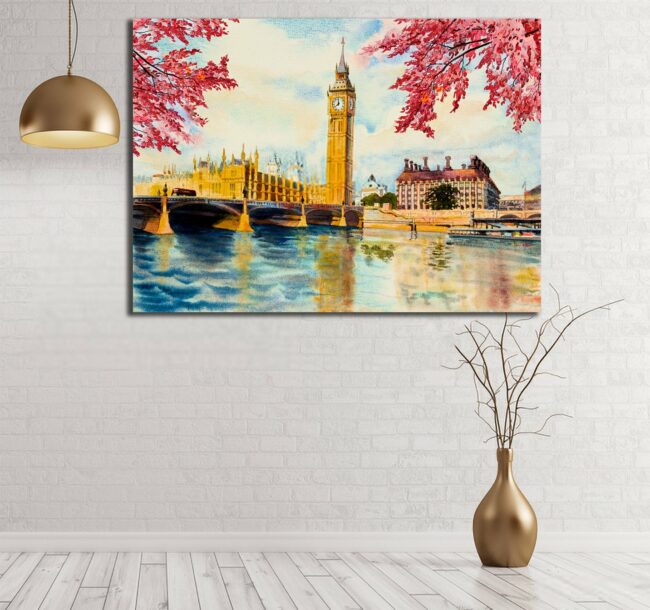 Beautiful Big Ben London Canvas, Oil painting, Canvas Art 1