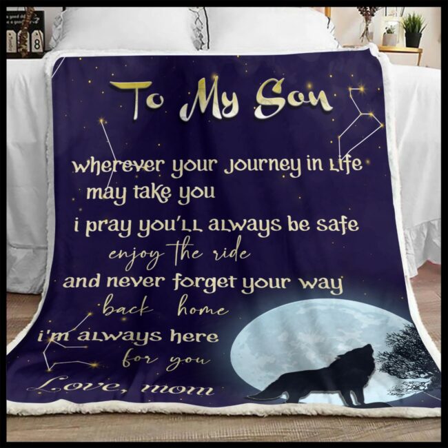 Son gift blanket, this is the most warm lovely gift for your son 1