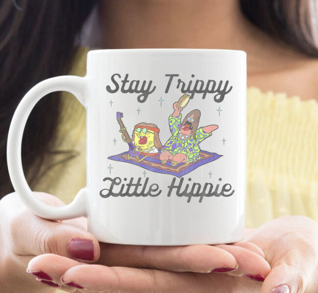 SpongeBob SquarePants Stay Trippy Little Hippie Mug 1