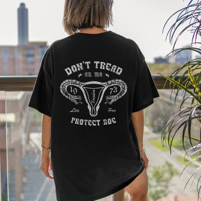 Don't Tread On Me Uterus Tshirt Snake Shirt Pro Choice Shirt Roe V Wade Shirt Protest Shirt Feminist Shirt Reproductive Rights Alt Clothing 1