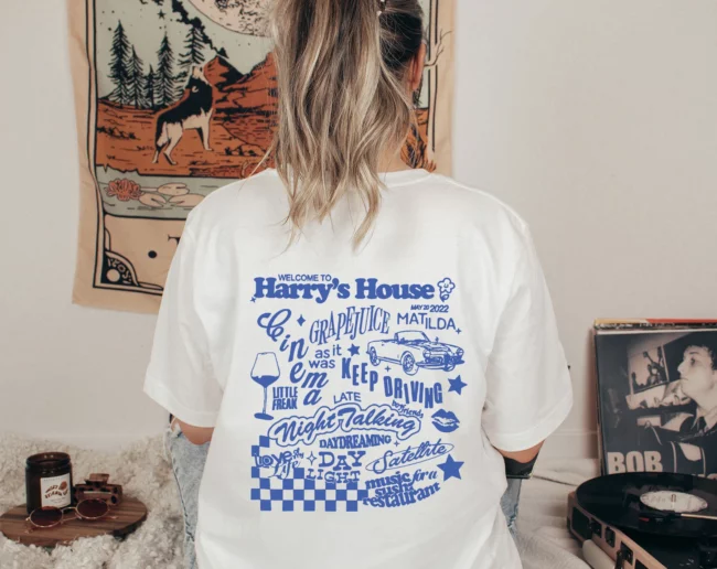 Welcome To Harry House T-shirts, Harry House New Album T-shirts, 2022 Tour Fashion Shirts, Harry Fan Gifts, Harry's House Lovers Outfit 1
