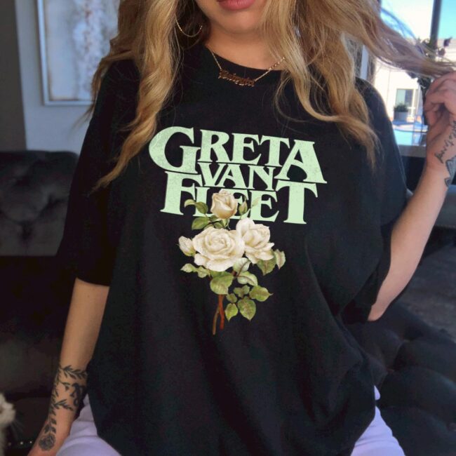 Greta Van Fleet T-Shirt, Greta Van Fleet 2022 Tour Shirt, Greta Van Fleet 2022 Tour Concert Dates T-Shirt, GVF Tour T-Shirt, GVF Dreams on Gold Tour 2022 Shirt (Copy) (Copy) 1