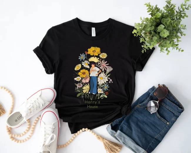 Harry's House Album | Harry Styles Merch | You Are Home Shirt | Harry's Styles Shirt | Fan Gift| harry florals styles unisex shirt 1