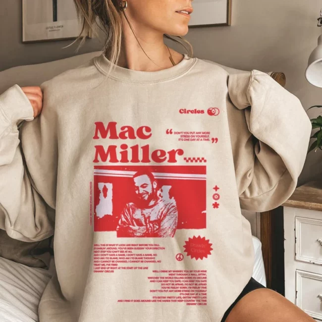 Red Vintage Mac Miller shirt, Mac Miller Sweatshirt 1
