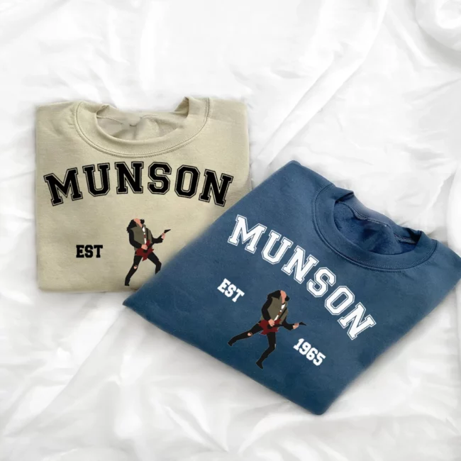 Munson Est 1965 Shirt, Eddie Fan Inspired ST4 Crewneck Sweatshirt| Hoodie| Shirt, Eddie Shirt, Gift for fan 1