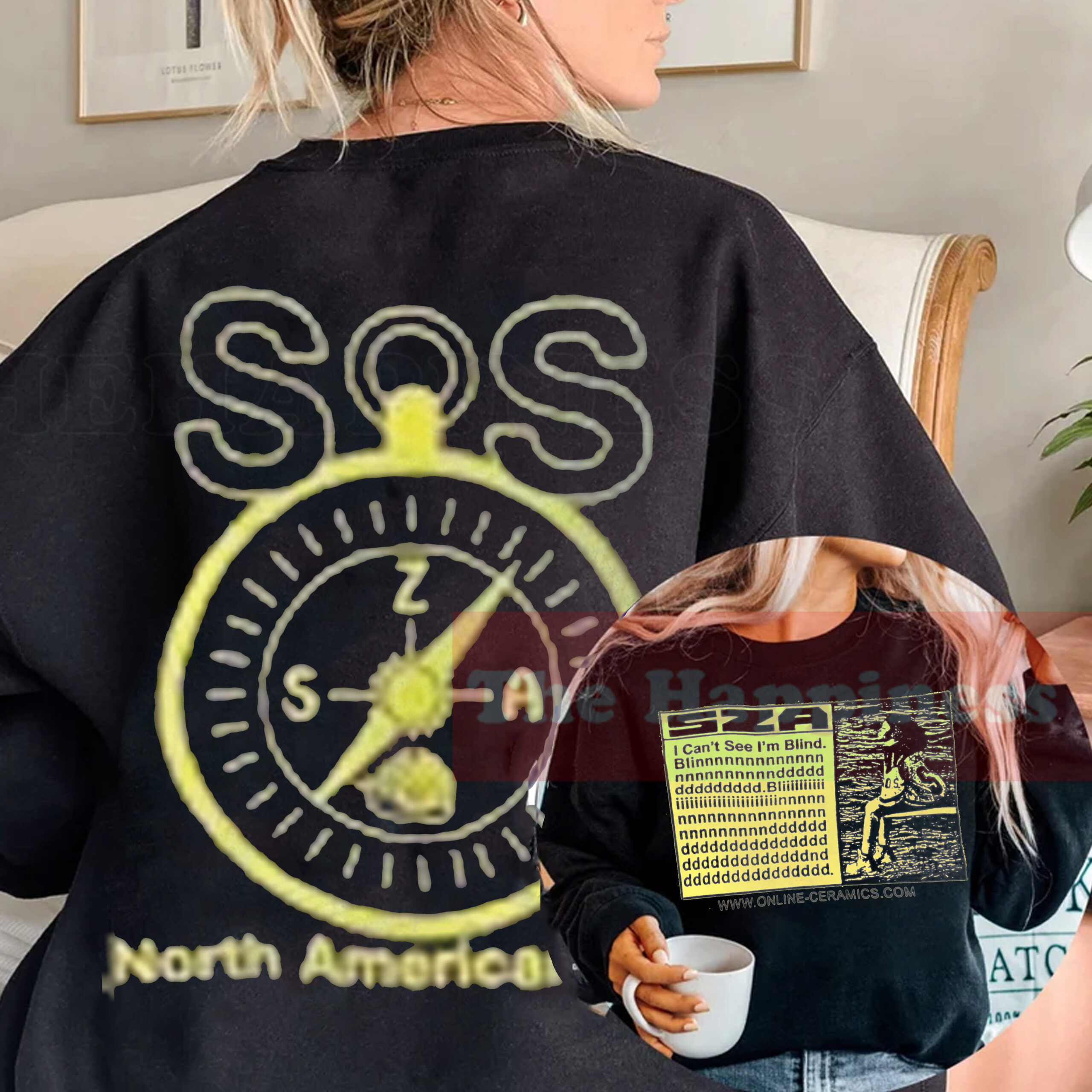 Sza Sos Tour T-Shirt Merch 2023 Shirt North American Unisex