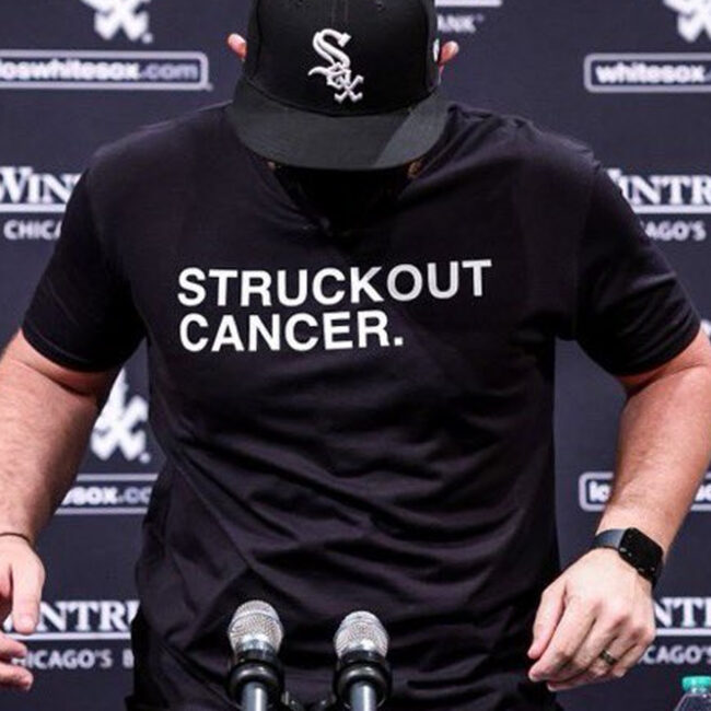 Liam Hendriks struck out cancer shirt, Cancer Awareness Shirt, Breast Cancer Shirt, Cancer Fighter Shirt 1